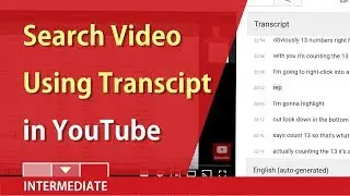 Use YouTube's Transcript and CTRL + F to jump to video section by Chris Menard