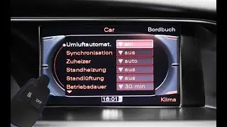 Audi A4 B8 Standheizung / Lüftung Timer programmieren