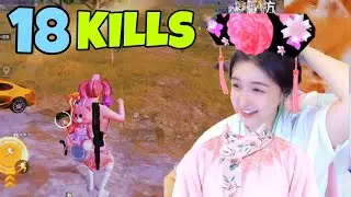 This Chinese Girl Gamer is Crazy 😲 18 Kills 🔥Game for peace Gameplay!!!