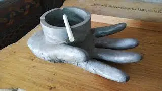 Самодельная литая пепельница
