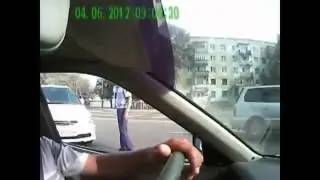 Полный идиот ДПС Гаи Казахстан