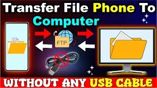 How To Transfer Data From Android To Computer Wirelessly Without Any Internet