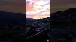Закат в горах .Вихли