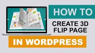 How to create a realistic 3D WordPress flip page in less than 10 seconds | WordPress Tutorial
