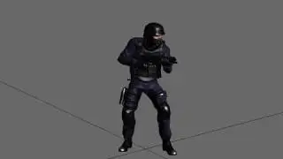 3DModels-Textures: Animated SWAT Soldier Character