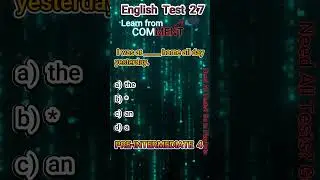 English Pre-Intermediate 4 Test 27      