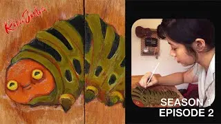 Caterpillar - Oil Painting on Wood