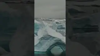 Ice all around 🥶 in Antarctica!