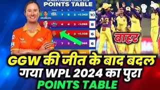 WPL 2024 Today New Points Table : upw vs GG After Match Points Table । WPL 2024 Highlights