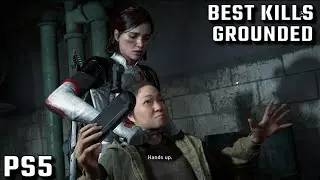 The Last Of Us Part 2 Remastered PS5-Best Kills Aggressive Gameplay/Hospital infiltration(Grounded)