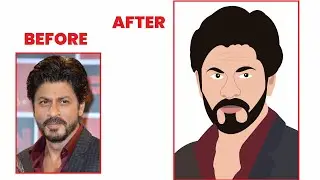 CorelDRAW Tutorial |  How to Create Face ART With the Pen tool | Face Art/ Vector Art Design CDR