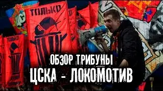Обзор трибуны. ЦСКА - Локомотив (26.04.2017)