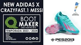 PES 2013 | NEW ADIDAS CRAZYFAST .1 MESSI 2023 • FULL HD