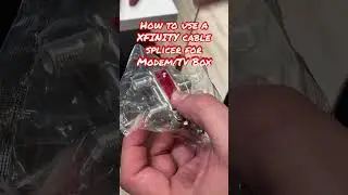 How to setup XFINITY Cable Splicer for Modem/Tv Box