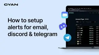 How to setup alerts on Cyan
