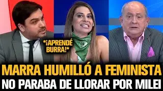 MARRA HUMILLÓ A FEMINISTA QUE NO PARABA DE LLORAR POR MILEI
