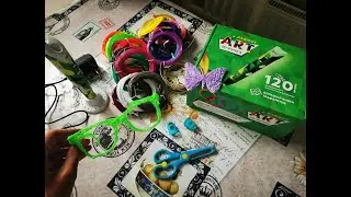 АРТ 3D ручка ДаДжет с пластиком Большой набор Распаковка