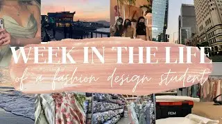 week in the life of a fashion design student // fidm la fashion school edition