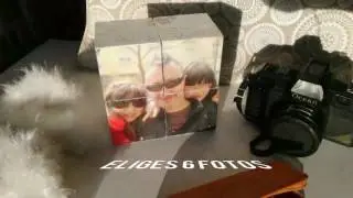 Cubos de fotos. Rompecabezas de recuerdos.