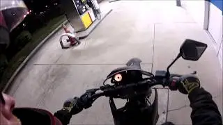 Night Drive POV with Back Tire Issue