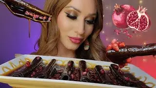 ASMR Trying TikTok VIRAL Lavashak! 🍒🤤😵‍💫 *Mukbang* Juicy Persian Fruit Rolls!