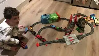 Liamo and the train set