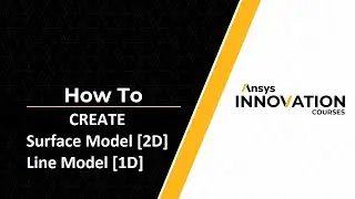 12 How to Create Surface Model And Line Model in Ansys Workbench ?  Surface Model 2D, Line Model 1D