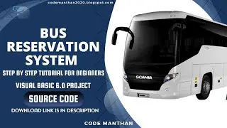Bus Reservation System VB 6 Project with Source Code | Visual Basic 6.0 Project with source code
