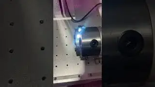 Precision 360° Engraving on Metal Ring! 🔥 HeatSign Fiber Laser with Rotary Axis in Action