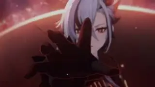 Here genshin impact arlecchino and lumine edit