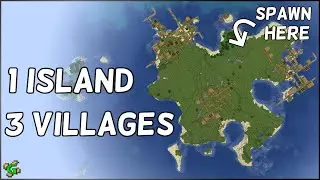 The 3 Village in 1 Island seed at SPAWN !!! - Server IP in Description !!