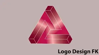 Triangle logo Design in Illustrator.Triangle grid logo design in illustrator. polygon logo