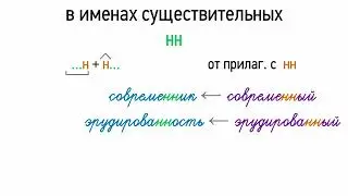 Правописание Н, НН в именах существительных (6 класс, видеоурок-презентация)