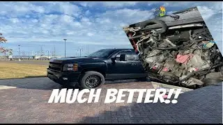 CLEANING UP THE ENGINE BAY ON MY DURAMAX