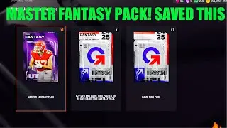 MASTER FANTASY PACK & GAME TIME 80+ TRAINING ROLL, Madden 25 Ultimate Team