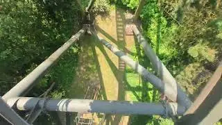 Galactica on ride pov at Alton towers, upside down
