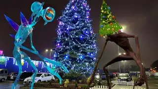 СИРЕНОГОЛОВЫЙ СПАСАЕТ ЕЛКУ ОТ ЗЛОГО СИРЕНОГОЛОВОГО. Сиреноголовый в реальной жизни