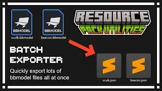 Batch Exporter - Quickly export multiple .bbmodels in one go! - Resource Pack Utilities [Tutorial]