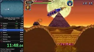 Castlevania: Portrait of Ruin, Richter Only challenge run in 35:13