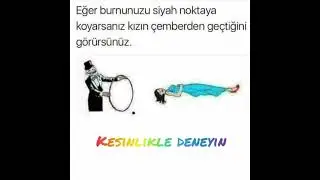Rafadan Tayfa Hayri'den Sihirbazlık ( Telefonu yaklaştırıp siyah noktaya bakın )