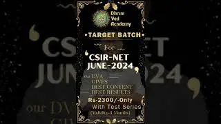 TARGET BATCH |CSIR-NET JUNE 2024| ORGANIC CHEMISTRY| DOWNLOAD THE APP
