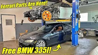 I Got A Free Bmw 335Xi And Picked up All the Ferrari 599 Parts!!!