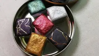 El Yapımı Metalik Suluboya İncelemesi - Berry Colors - Dark Academia