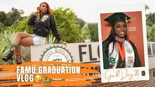 HBCU Graduation Vlog 2021| GRWM & COMMENCEMENT 🧡💚👩🏾‍🎓🐍