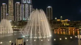 Dubai fountain Dubai mall Burj Khalifa Dubai