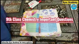 9th Class Chemistry Guess Paper 2023 | Chemistry Class 9 Important Questions 2023