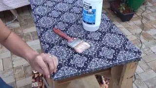 Como Aplicar tecido em Móveis (forração de móvel com Tecido)