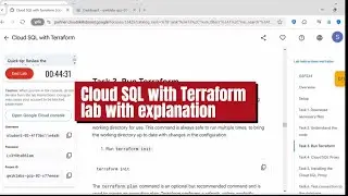 Cloud SQL with Terraform | GCP lab with explanation | GSP234