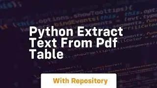 python extract text from pdf table
