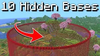 I Built 10 Hidden Bases In This Circle!